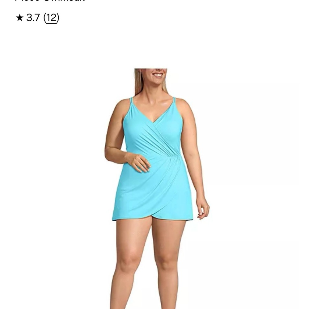 Lands' End Tulip Wrap Swim Dress Size XXL (20)